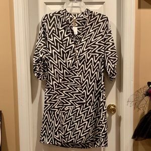 Point... Women’s Size M Black/White Dress👗(BNWT)